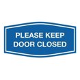 thumbnail image 1 of Signs ByLITA Fancy Please Keep Door Closed Sign - Security and Safety | Durable Material | Easy to Install (Blue) - Medium 1 Pack, 1 of 4