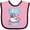 Pink and Black, variant on Inktastic Seal Cute Sea Lion Boys or Girls Baby Bib