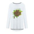 thumbnail image 4 of Blusa de manga larga con cuello en O para mujer del Día de San Patricio Pompotops FGAJ792, 4 of 5