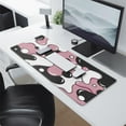 thumbnail image 2 of Pink, White and Black Cartoon Camouflage&nbsp;mouse Padswaterproofwashable&nbsp;for Office Home Work GamingmousepadRubber Base Mousepad with Stitched Edges 31.5x11.8inches, 2 of 7