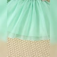thumbnail image 7 of IWEMEK Little Girls Outfits Casual Summer Crewneck Sleeveless Sundress Solid Green Rib Knitted Comfy Party Suits 2025, 7 of 7