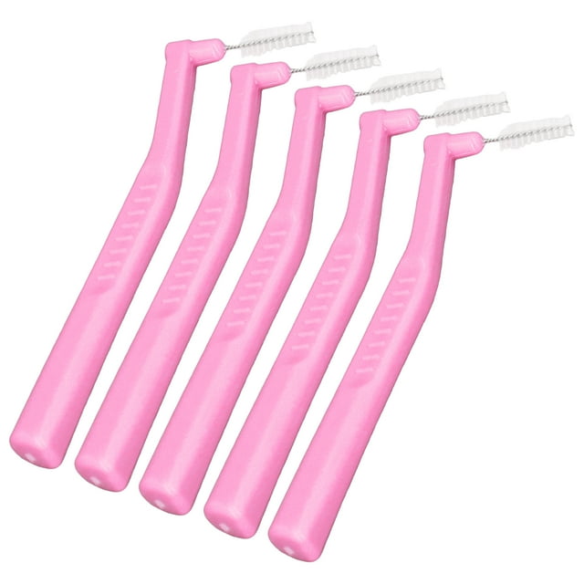 Ccdes Portable L Shaped Interdental Brushes, PP Handle Professional Interdental Brush For Tooth Care