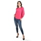 thumbnail image 2 of Blusa con detalle de flor en hombro Roman Fashion /Juvenil, 5106 (Fiusha) fucsia M, 2 of 5