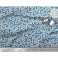 thumbnail image 3 of Soimoi Poly Georgette Fabric Artistic Leaves Print Sewing Fabric Yard 52 Inch Wide, 3 of 5