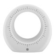 thumbnail image 2 of Reloj despertador con forma de luna, pantalla LED recargable, mesita de noche, lámpara de noche, luz (blanco), 2 of 8