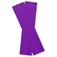 thumbnail image 3 of Wrapables 80's Style Neon Fluorescent Ribbed Leg Warmers, Purple, 3 of 5