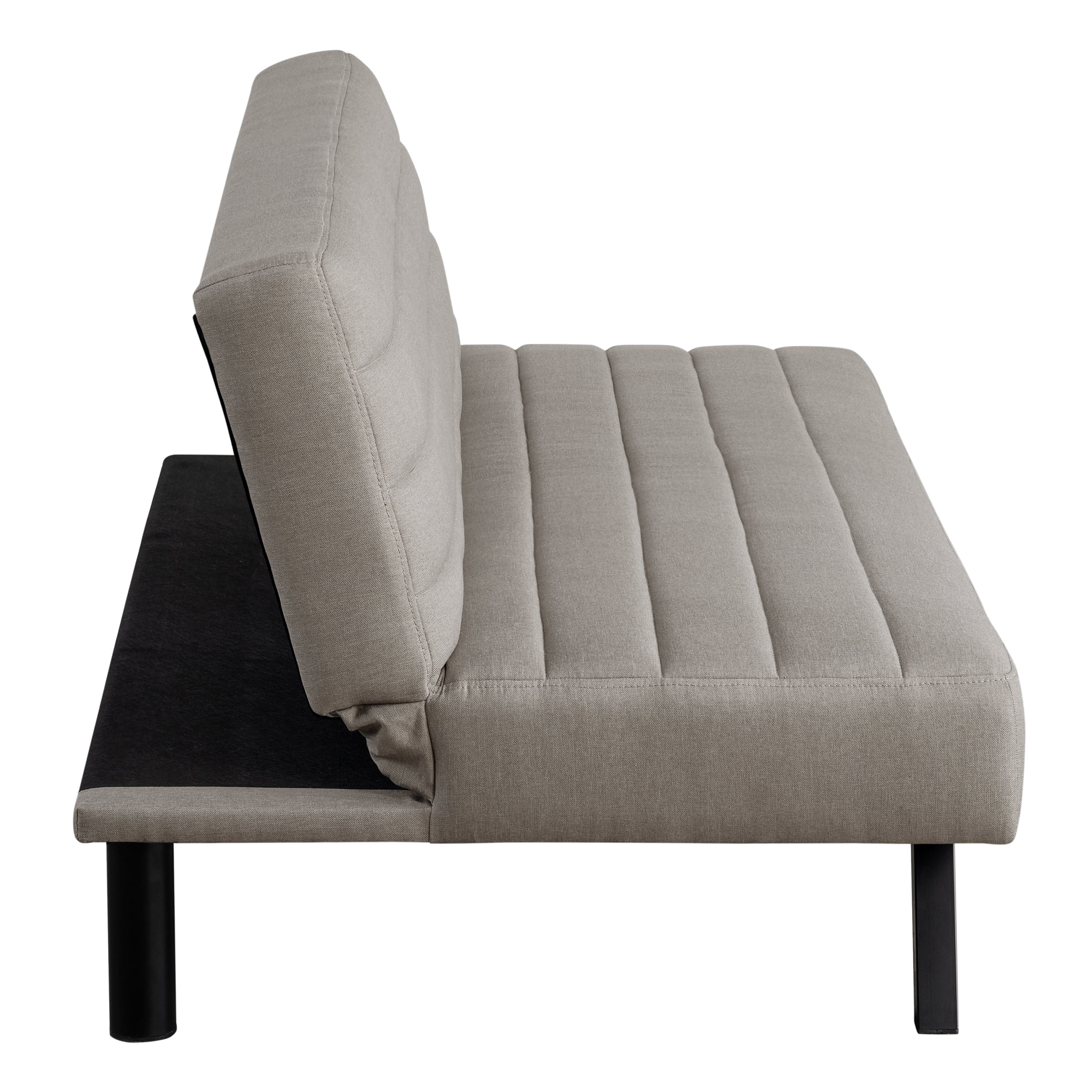 Serta Danbury Modern Twin Futon, Taupe Woven Fabric