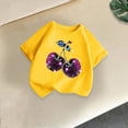 thumbnail image 4 of RMGVDSD Girls T Shirts Summer Fashion Graphic T-Shirt Short Sleeve Crewneck Tops Loose Casual Tees Shirts for Kids 2-4 Years, 4 of 5