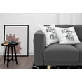 thumbnail image 3 of Ambesonne Saying Throw Pillow Cover 2 Pack, You are Stronger Wisdom Life, 18", Black and White, 3 of 5