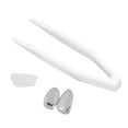 thumbnail image 2 of Dientes chapados para cosplay, aparatos dentales chapados, dientes chapados de moda, dientes plateados, salida de alta intensidad, 2 of 14