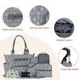 thumbnail image 4 of Set de Bolsa para Pañales TeqHome Grande Multifuncional Gris Oscuro, 4 of 7