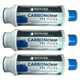 thumbnail image 1 of Hurricane Carbon Clear 10,000 Gallon Pre Filter for Hot Tub, Pool, and Pet Bath (3 Pack), 1 of 5
