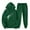 Green, variant on ibuvkizy Womens Hoodie Sweatsuits 2 Piece Set,Outfits Men's and Women's Sports Tracksuits Long Sleeve Pullover Hoodies Sweatshirt Loose Coat and Sweatpants Fall Winter Suit Green,S