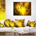 thumbnail image 4 of Designart Dark Yellow Nebula Star - Abstract Throw Pillow - 12x20, 4 of 5