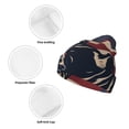 thumbnail image 3 of Pofeuu Patriotic Bulldog Art Print Beanie Hat for Men Women Knit Winter Hat Warm Cuffed Skull Beanie Slouchy Soft Unisex, 3 of 6