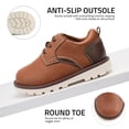 thumbnail image 5 of BIGWOW Boy's Casual Dress Shoes, Sneaker Comfort Lace-Up School Uniform Formal Shoes for Toddler/Little Kid, 5 of 6