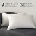 thumbnail image 2 of White Feather & Down Pillow - King  20 x 36 in. -Pack of 2, 2 of 3