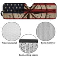 thumbnail image 5 of Uorisanigo Windshield Sun Shade Car Sunshade Heat Shield Sunshade Sun Visor Mat for 1997-2017 Jeep Wrangler Rubicon Sahara TJ JK JKU 2/4 Doors Compass American Flag, 5 of 7
