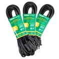 thumbnail image 1 of Paquete de 3 Extensiones Eléctricas con Portalámpara, de Color Negro, de 6 Metros. Clavija de 1.31 mm, 127 V, 60 Hz, 13 Amps. CNX FOCO6N, 1 of 7
