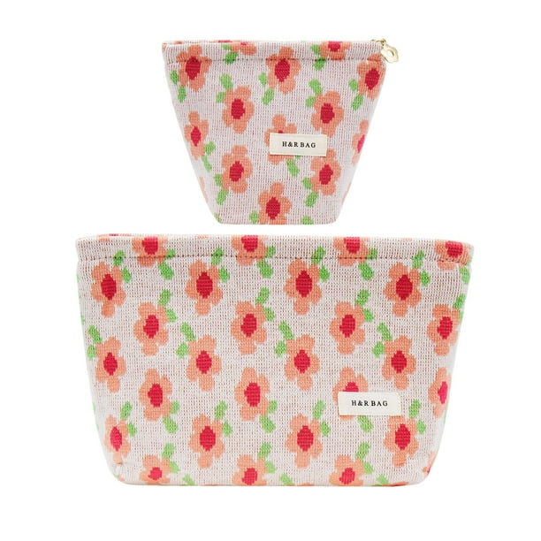 Set de bolsas de maquillaje getgto, 2 unidades, organizador de artículos de tocador de viaje para mujer