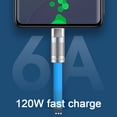 thumbnail image 4 of 120W 6A Cable de datos Cable OD6.0mm USB Tipo-C Cable de carga para teléfono celular para interruptor NS FLhrweasw  Nuevo, 4 of 9