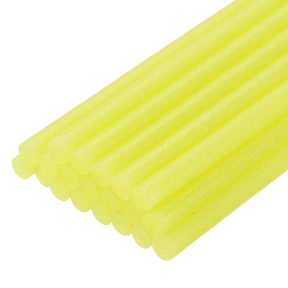Unique Bargains 20pcs Hot Melt Glue Gun Sticks,100mm x 11mm for Most Glue Gun,Glitter Yellow