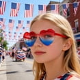 thumbnail image 6 of Star Sunglasses for Women Men, Patriotic Rimless Star Shaped Sunglasses in Red White Blue, USA Independence Day Accessories for 4th of July Memorial Day Beach Pool Birthday Party Favors, 6 of 6
