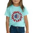 thumbnail image 4 of GERsome Boys Girls 4th of July Short Sleeve Crew Neck T-Shirts Unisex Kids American Flag Graphic Tee Funny USA Patriotic Tops, Sizes 5-6 Years, 4 of 9