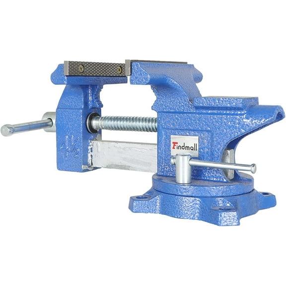 EPOTOOR 4-1/2 inch Vise for Bench Rotary Base Bench Utility Set Tubing Home Vise