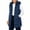 Navy-06, variant on Mitankcoo Kids Long Puffer Vest Sleeveless Hood Quilted Padded Gilet Warm Windproof Outerwear with Pockets for Winter