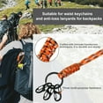 thumbnail image 2 of Duuclume 3pcs Carabiner Keychain Lanyard, Multifunctional Paracord Keychain for Outdoor Activities Prevent Getting Lost for Elderly People, 2 of 7