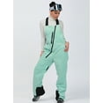 thumbnail image 2 of SEARIPE Women's Ski Snowboard Bib Pants Insulated Snow Overalls for Winter Outdoor Sports Waterproof Breathable Mint Green L, 2 of 8