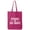 Hot Pink, variant on Hydrate or Die-Drate Cotton Canvas Tote Bag