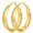 Gold-40mm, variant on YOUNGYUE Chunky Gold Hoops for Women, 25-50mm Gold Plated Wide Hoop Earrings, Hypoallergenic