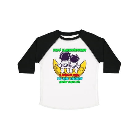 

Inktastic My Grandma Loves Me Astronaut Gift Toddler Boy or Toddler Girl T-Shirt