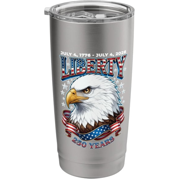250 Years American Flag 250th Anniversary USA Stainless Steel Insulated Tumbler