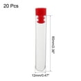 thumbnail image 2 of Uxcell 12x60mm Polystyrene Round Bottom Centrifuge Test Tubes Red 20 Pack, 2 of 3