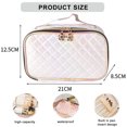 thumbnail image 2 of Portable pu diamond cosmetic bag magic color laser washing bag ladies cosmetic storage bag, 2 of 5