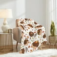 thumbnail image 3 of Yibo Cute Hedgehog Blanket Flannel Soft and Comfortable Anti-static Bed Sofa Blanket, 3 of 9