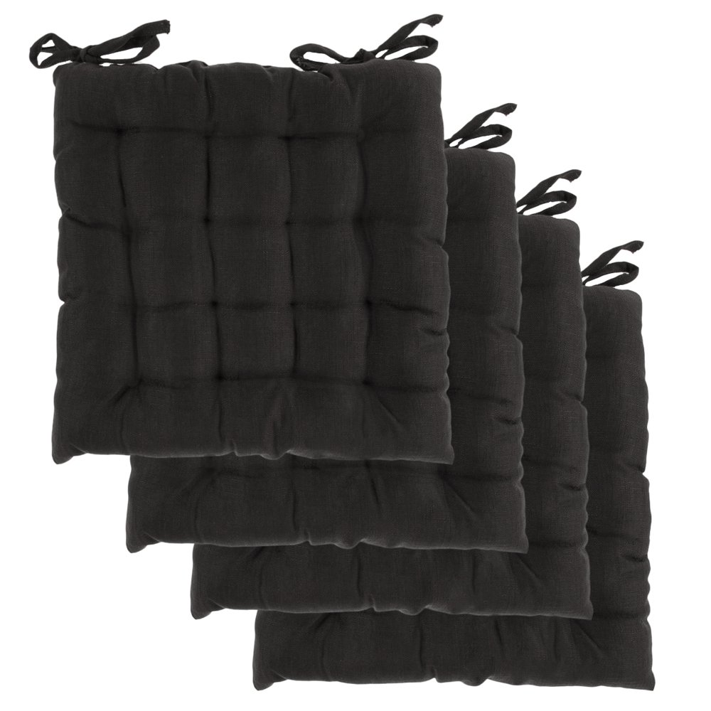 Dream Home (Set of 4) Indoor Chair Pads Inches Square Tufted Seat