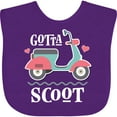 thumbnail image 3 of Inktastic Gotta Scoot Cute Scooter Girls Baby Bib, 3 of 4