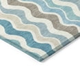 thumbnail image 3 of Addison Rugs Chantille Indoor/Outdoor Transitional Stripes Teal Machine Washable Rectangle Rug, 8' x 10', 3 of 8