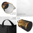 thumbnail image 2 of Balery Cute Sunflower Guinea Pig Cesta de ropa redonda con asas, impermeable, independiente, para ropa, juguetes, dormitorio y familia-Small, 2 of 6