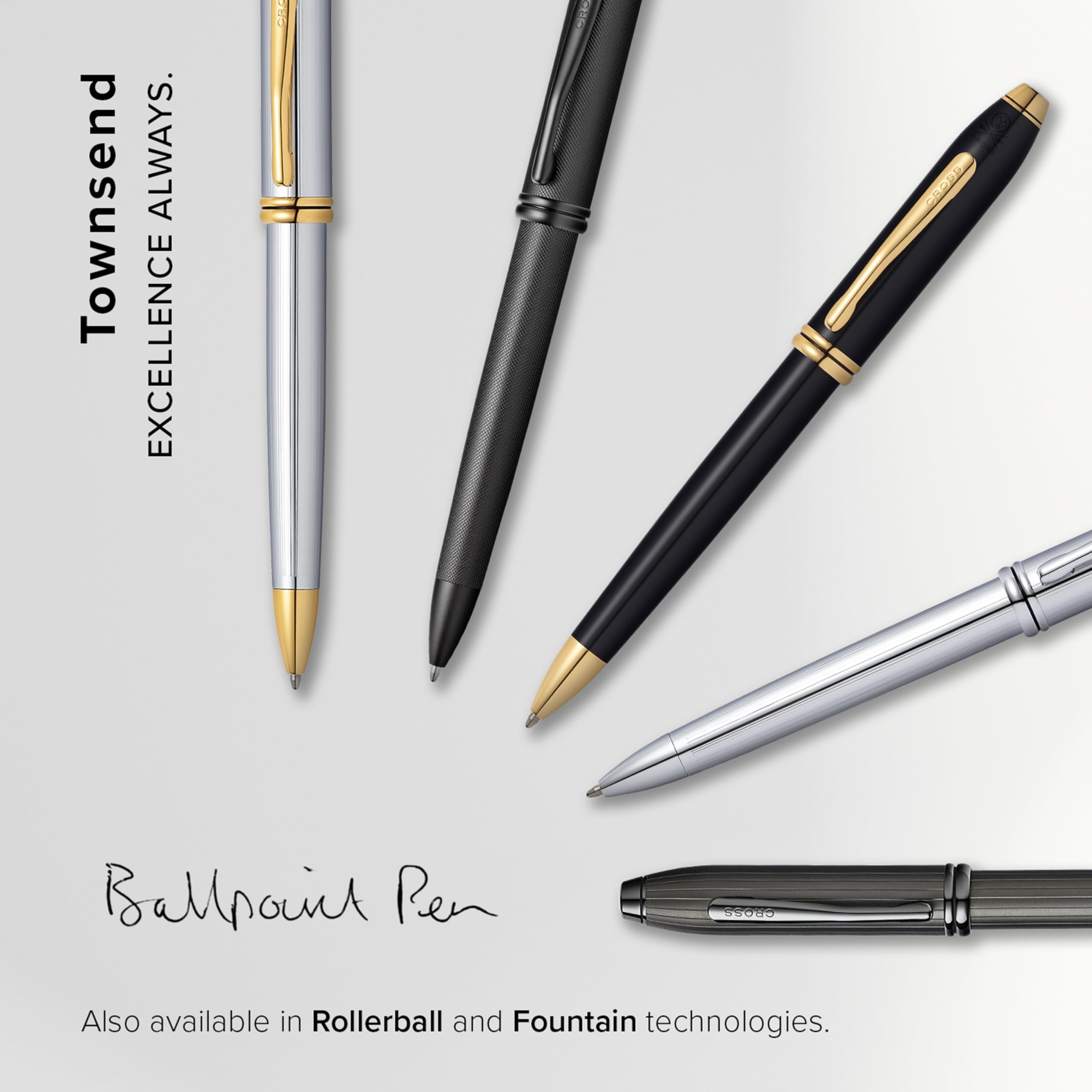 Cross Townsend® Black PVD Micro-knurl Ballpoint Pen