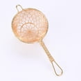 thumbnail image 6 of Esquirla Brass Tea Strainer Handcrafted Tea Infuser Sturdy Portable Easy to Tea Double-layer Tea Drain for Home Puer A, 6 of 8
