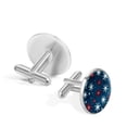 thumbnail image 3 of Snowflakes Elegant Mens Cufflink Set for Formal Attire, Crafted with Stainless Steel, for Business Meetings or Special Occasions, 3 of 6