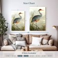 thumbnail image 4 of Elephant Stock Grey Heron Wall Art - Vertical Canvas Wall Art - Hallway Wall Decor - Animal Canvas - Green And Red Decor By Aimee Wilson - 20" x 30", 4 of 8