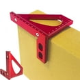 thumbnail image 2 of Hearth & Gear Woodworking Tools Aluminum Alloy 90 Square Ruler Woodworking Measuring Tool Multifunctional Marking Ruler Triangular Ruler T Post Bracket Hook Wooden Fence Posts 5 Ft T Posts for Fencing, 2 of 6