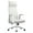 White, variant on LeisureMod Aleen Modern High-Back Office Chair in Upholstered Leather and Iron Frame with Swivel and Tilt (Acorn Brown)
