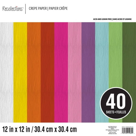 UPC: 0191518159691 | Fiesta 12  x 12  Crepe Paper by Recollections™  40 Sheets